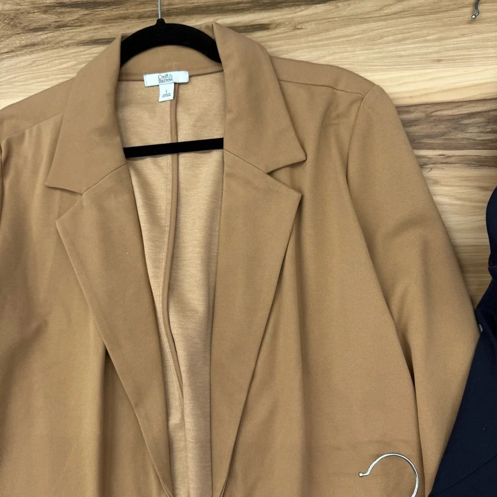 Croft & Barrow Women's Blazers - Black, Navy, Tan - Picture 5 of 7